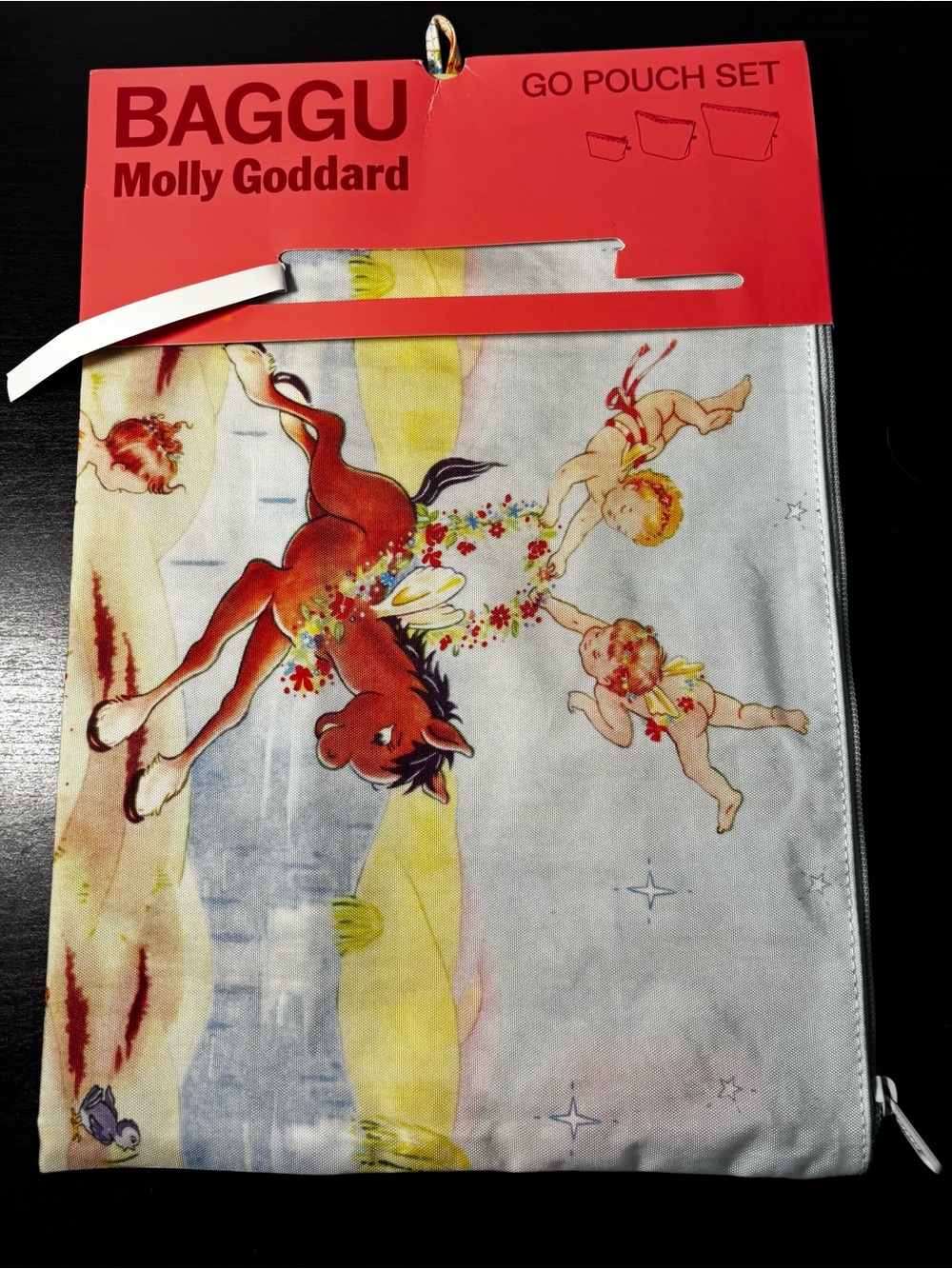 Large Go Pouch BAGGU x Molly Goddard Go Pouch Set - Vintage Nursery Print